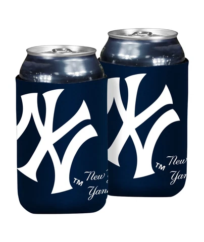 New York Yankees Can or Bottle Coozie Set of 2, MLB Koozie Oversized Logo Cover