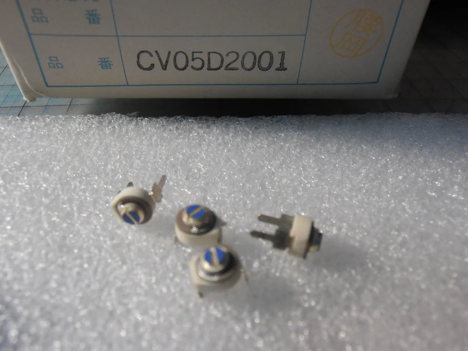 10x CV05D2001 5mm 3.5~20pf 200vdc Ceramic Trimmer Capacitor blue DIP2  swallow  - image 1 of 1