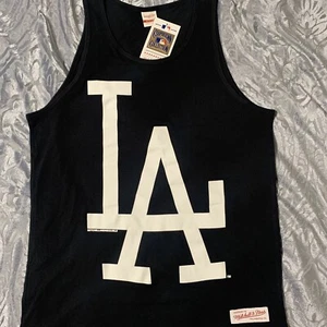 Los Angeles Dodgers Tank Top Mitchell & Ness Baseball Team Shirt Men’s S - Picture 1 of 3