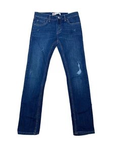 Levi’s 510 Boys Jeans 14 Reg W27xL29 Skinny Leg Med Wash Faded Youth Kids Blue - Picture 1 of 10