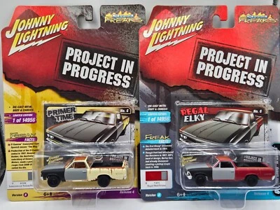 Lot Of 2 Johnny Lightning Street Freaks 1966 Chevy El Camino 1:64 Project In - Image 1 of 4