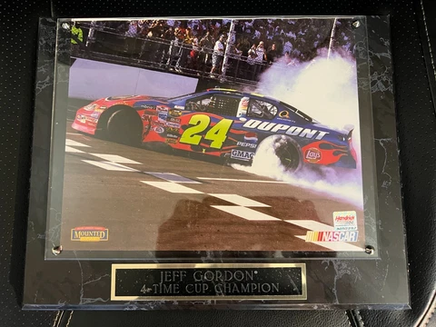 Jeff Gordon 4 Time Cup Champion Plaque Cover