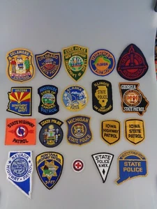 20 Police Patches Patch USA (7520/8) - Picture 1 of 5