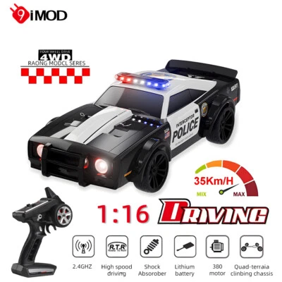 SG-1614 1:16 RC Police Car 35KM/H High Speed Racing Drift Car Remote Control - Image 1 of 4