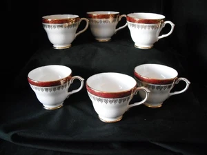 Vintage Duchess Bone China Trio WINCHESTER Tea Cups x 6 - Picture 1 of 5