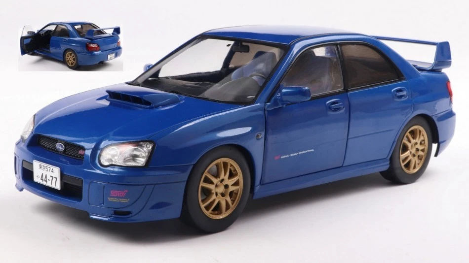 SUBARU IMPREZA WRX STi RIGHT HAND DRIVE 2003 BLUE 1:18 SAVOIAMODEL - Immagine 1 di 1