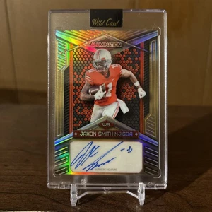 2023 Wild Card Alumination Draft Jaxon Smith Njigba Auto Gold /50 RC - Picture 1 of 2