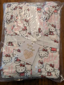 POTTERY BARN TEEN Hello Kitty® Organic Flannel Pajama Set-Pink-Small-NWT - Picture 1 of 3