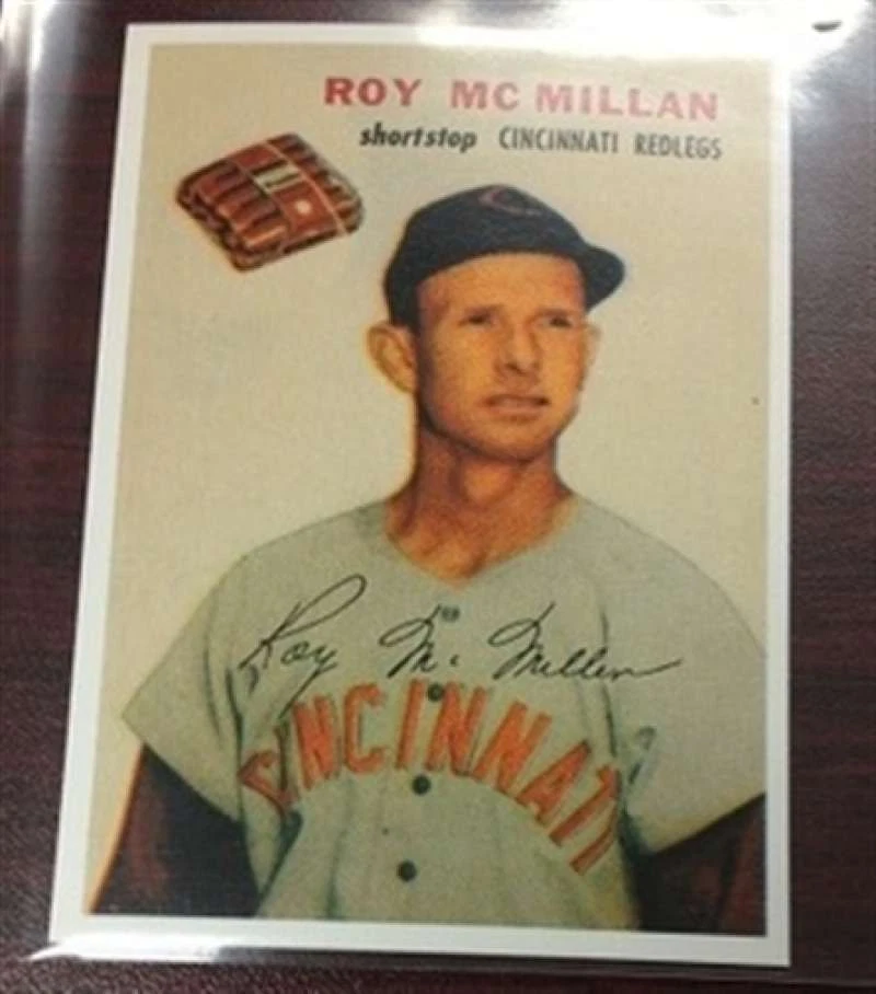 1954 Wilson Franks REPRINT Roy McMillan Cincinnati Reds 1 Card Team Set Near NM- - Image 1 of 1