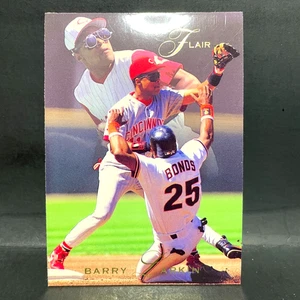 1993 Flair Barry Larkin #27 mit Barry Bonds (Cincinnati Reds) - Bild 1 von 2