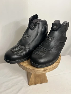 BOTAS DE MOTO NITRO VEGA MUJER TALLA 10 CUERO NEGRO GANCHO ALTO BUCLE Foto 1 de 4