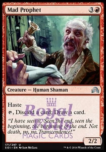 Mad Prophet 2x FOIL SOI MTG Shadows Over Innistrad Uncommon MINT red - Picture 1 of 1