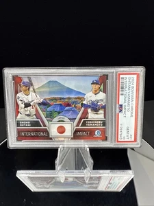 2024 Bowman Chrome International Impact Shohei Ohtani Yoshinobu Yamamoto PSA 10 - Foto 1 di 2