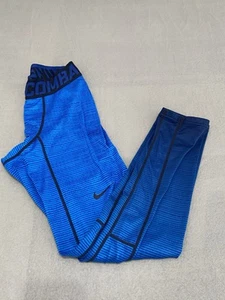 Nike Pro Combat Training Gear Leggings Blue Mens Size L HO140408SAA - Picture 1 of 12