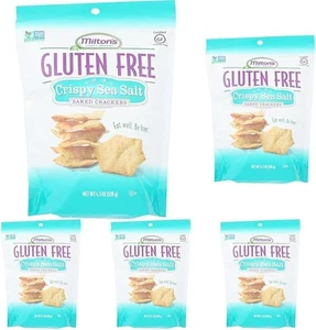 Milton's Craft Bakers Gluten Free Crispy Sea Salt Crackers - Baked Sea Salt Crac - Picture 1 of 1