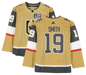 Reilly Smith Autographed Knights Authentic Adidas Gold Alternate Jersey Fanatics - Picture 1 of 4