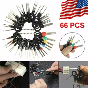 66 Pcs Car Terminal Removal Tool Kit Wire connector Pin Release Extractor Puller - Picture 1 of 9