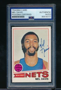 1977-78 TOPPS #38 Mel Davis SIGNED auto autograph PSA/DNA exmt to NM clean - Picture 1 of 2