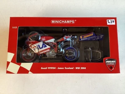 Minichamps Modell 1:12 Ducati 999F04 James Toseland WSB 2004 OVP original neu ! - Bild 1 von 4