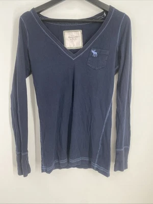 Top Y2K Abercrombie Fitch cuello en V para mujer talla mediana Bella Swan 1128 Foto 1 de 4