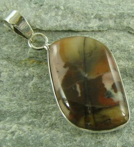 PICASSO JASPER 925 SILVER PENDANT NECKLACE 863c - Picture 1 of 1