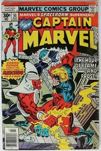 Comic Book - Captain Marvel The Hour of Flame and Frost - #51 July 1977 - Good - Imagen 1 de 1
