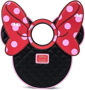 Loungefly Disney - Minnie Mouse Quilted Bow/Head Crossbody - Picture 1 of 6
