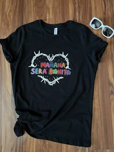 Mañana Sera Bonito Karol G Tour Music 2023 Black T-Shirt Gift for fans. Sz. M - Picture 1 of 3