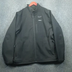 Milwaukee M12 Heated Jacket Mens 2XL Black Full Zip Toughshell No Battery - Picture 1 of 17