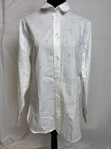 Paul Smith Woman's Kensington Collared Button Down Shirt Safety Pins Size 46 NEW - Picture 1 of 2