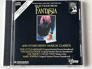 FANTASIA OST SOUNDTRACK CD SAMPLER RARE PIONEER-PROMO LITTLE MERMAID JUNGLE BOOK - Picture 1 of 11