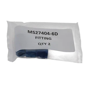 New Aircraft Hose Fitting P/N 471-6D, MS27404-6D - Set of 2 - Picture 1 of 2