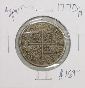 1770 M Spain Silver 2 Real Madrid Nice Original Surfaces - Picture 1 of 2