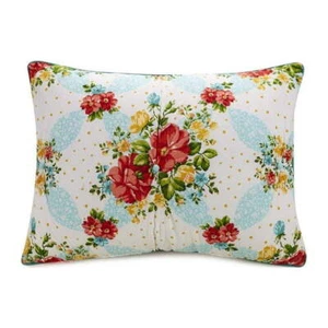 Pioneer Woman Vintage Floral King Chic Knotted Pintuck Reversible CHOOSE SIZE - Picture 1 of 10