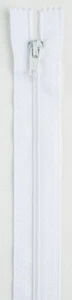 Coats & Clark ~ (F72-22-001) - All purpose Zipper - Polyester - 22", White - Picture 1 of 1