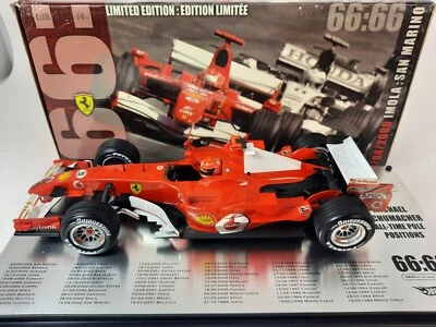 Hot Wheels Ferrari 248 F1 #5 Michael Schumacher 66 Imola POLE 2006 1/18 31215 - Immagine 1 di 3