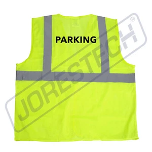 Chaleco de seguridad estacionamiento bolsillos impresos clase 2 reflectante alto vis JORESTECH - Imagen 1 de 10