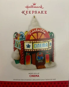 HALLMARK KEEPSAKE 2013 NOELVILLE CINEMA CHRISTMAS ORNAMENT W/BOX - Picture 1 of 5