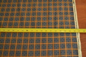 By 1/2 Yd, Tan Brown & Black Plaid Cotton, Andover/Elizabethtown/Morton, B172 - Picture 1 of 6