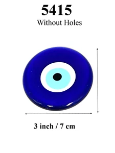 Glas Evil Eye 4er Set ohne Löcher 7 cm Türkisches Nazar Amulett Boho Wohndeko - Bild 1 von 4