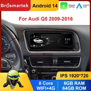 8.8" Android 14 Autoradio CarPlay 8-Core 128G Für Audi Q5 Concert/Symphony 09-16 - Bild 1 von 15