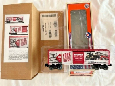 LIONEL 1901700 "YORK TRAIN MEET OCT. 17,2019" VERY RARE Limited-1 / 75_NEW IN BX - Image 1 of 2
