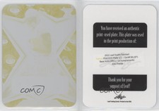 2022 Leaf Exotic Printing Plate Yellow Peacock 1/1 Alec Pierce Rookie Auto RC