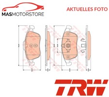SET BRAKE PADS BRAKE BLOCKS TRW GDB1788 G FOR RENAULT LAGUNA III,LAGUNA