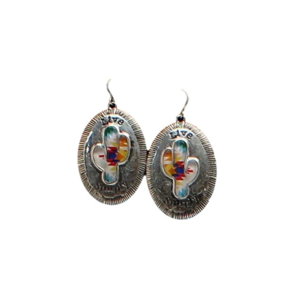 Blazin Roxx® Ladies Cactus Live Simply Earrings 30398 - Image 1 of 1