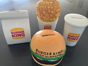 BURGER KING Ceramic Money Boxes EXTREMELY RARE Collectables free post - Picture 1 of 11