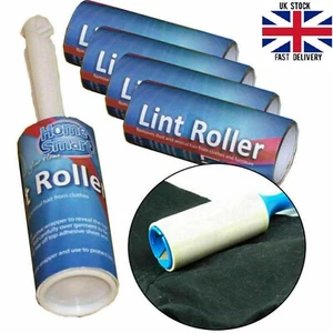 New High Quality Lint Remover Dust & Fluff Remover  5 x Rolls and Roller Stick - Picture 1 of 2