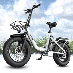 Hikeep 500W Motor Folding Electric Bike 48V 10AH Adults City Coummuter Ebike USA - Picture 1 of 9