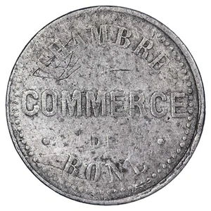 Algérie jeton de nécessité 10 centimes sans date Chambre de Commerce Bône Alu - Picture 1 of 2