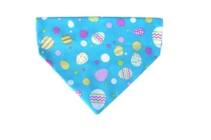 Dog bandana, Easter eggs bandana over the collar Scarf, XS, S, M, L, XL,XXL - Picture 1 of 8